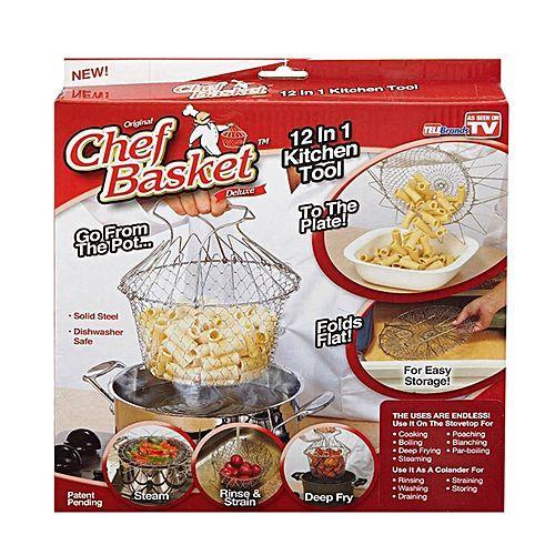 Foldable Chef Basket - Silver | Daraz.com.bd