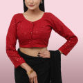 Attractive Full Sleeve Chicken Curry Blouse for Girls, Traditional Style. 
