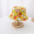 Children Bucket Hats Panama Summer Baby Girls Hat Boys Fisherman Cap Cartoon Cotton Toddler Baby Hats Beach Sun Cap.