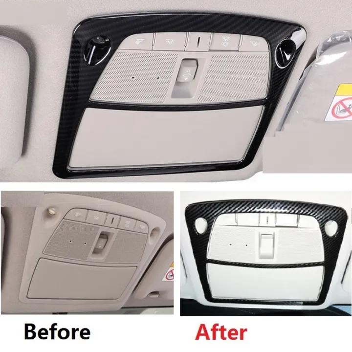 for%20Nissan%20Navara%20NP300%202016-2021%20Car%20Carbon%20Fibre%20Front%20Reading%20Switch%20Light%20Lamp%20Frame%20Cover%20Trim%20Sticker%20Accessories%20-%20Image%204
