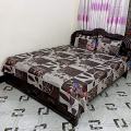 Digital Home Tex Cotton 8.5/7.5 Feet Double Size Bedsheet with Two Pillow Covers - Stylish Bed Sheet Selection for Modern Homes.