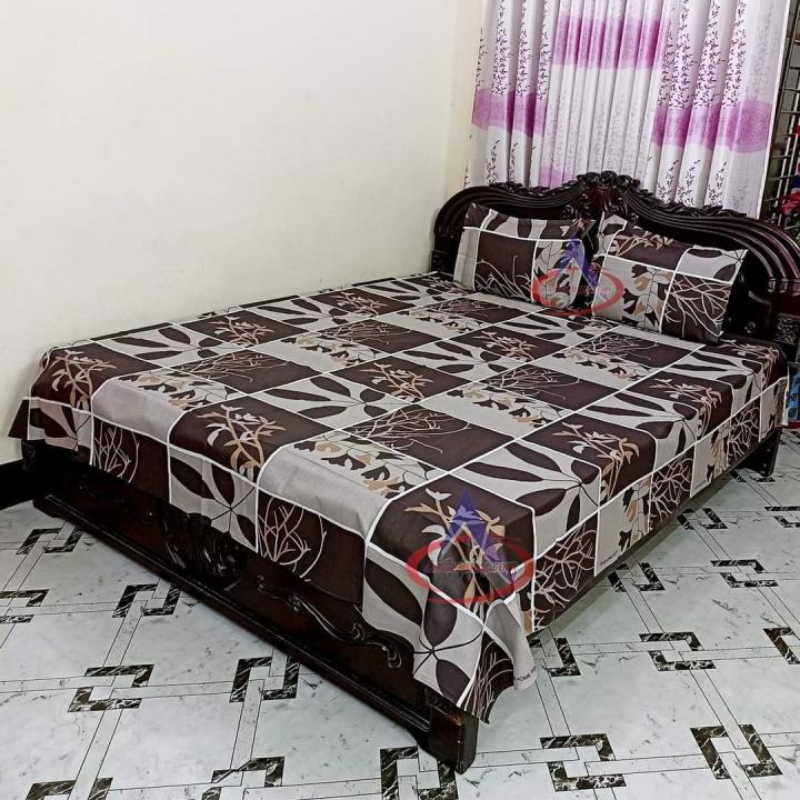 Digital%20Home%20Tex%20Cotton%208.5/7.5%20Feet%20Double%20Size%20Bedsheet%20with%20Two%20Pillow%20Covers%20-%20Stylish%20Bed%20Sheet%20Selection%20for%20Modern%20Homes%20-%20Image%202
