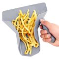 Plastic Chip Scoop French Fries Shovel Loader Chip Packaging Shovel Funnel Popcorn Fast Food. 