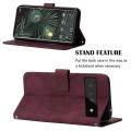 Business Phone Case For Google Pixel 6 Pro Case Skin Feeling PU Leather Flip Case With Card Slot Bracket Shockproof Design.