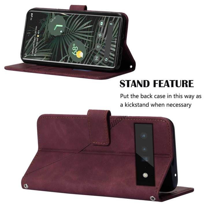 Business%20Phone%20Case%20For%20Google%20Pixel%206%20Pro%20Case%20Skin%20Feeling%20PU%20Leather%20Flip%20Case%20With%20Card%20Slot%20Bracket%20Shockproof%20Design%20-%20Image%2010