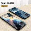 Back Cover For Realme C11 2021 Case Moon and Star Tempered Glass Protector Protection Cover for Realme C11 2021 Phone cases.