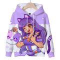 Cute Aphmau 3D Print Harajuku Sweatshirt Children Hoodies Girls Cartoon Pullover Tops Kids Clothes Autumn Boys Anime Sportswear. 