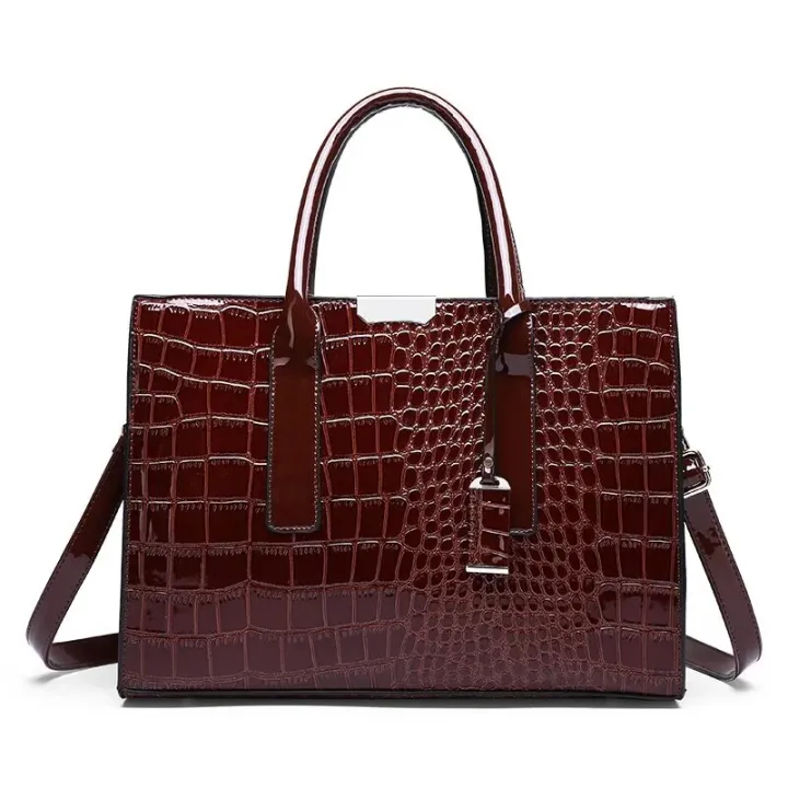 Crocodile%20Print%20Women%20Handbags%20Purse%20Tote%20Bags%20Adjustable%20Strap%20Top%20Handle%20Bag%20Large%20Capacity%20Crossbody%20Bags%20Work%20Travel%20Gift%20-%20Image%207