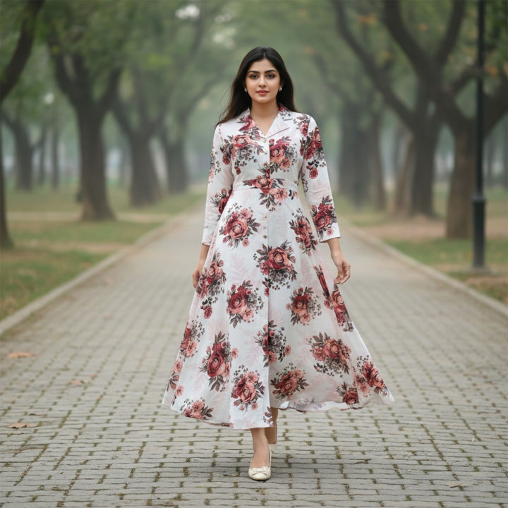 maxi dress design in bangladesh Branded Dresses Stylish Party Long Gown Mike Floral Long Sleeve For Women New Print beautiful gown dress in bangladesh Boho Chic Ideas for prom gown girls Elastic cuffs make for Size:4 ½ D