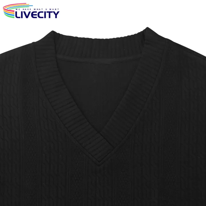 Men%20Top%20Men's%20Retro%20Applique%20V%20Neck%20Half%20Sleeve%20Loose%20Fit%20T-shirt%20Soft%20Breathable%20Sports%20Casual%20Tee%20Polyester%20Half-sleeve%20Shirt%20-%20Image%204