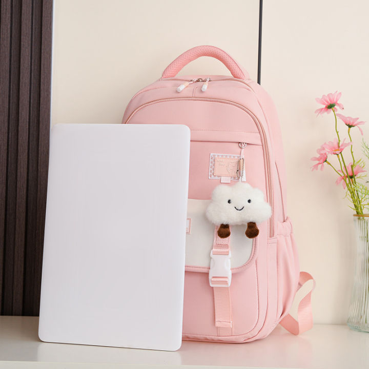 New%20Kids%20School%20Bag%20Elementary%20School%203-6%20Grade%205%20Middle%20School%20High%20School%20Girls%20Backpack%20Fashion%20Contrast%20Travel%20Backpack%20-%20Image%204