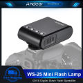 Andoer WS-25 Mini Digital Slave Flash Lamp Portable On-Camera Flash GN18 for Canon Nikon Pentax Sony a7 nex6 HX50 A99 Camera.