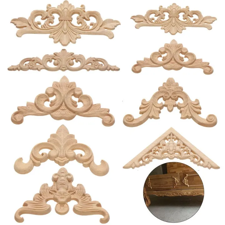 Multi-styles%20Furniture%20Parts%20Wall%20Door%20Decoration%20wooden%20Figurines%20Crafts%20Corner%20Appliques%20Frame%20Wood%20Carved%20Woodcarving%20Decorative%20-%20Image%204