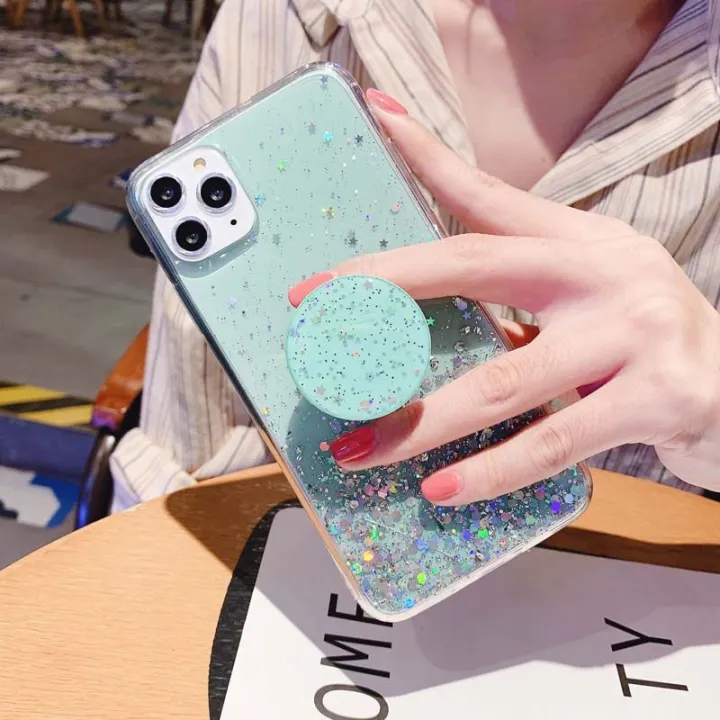 New%20Phone%20Case%20For%20Samsung%20Galaxy%20M54%20Cover%20Glitter%20Bling%20Soft%20Stars%20Moon%20Sequins%20Folding%20Bracket%20Transparent%20For%20Samsung%20Galaxy%20M54%20Case%20-%20Image%206