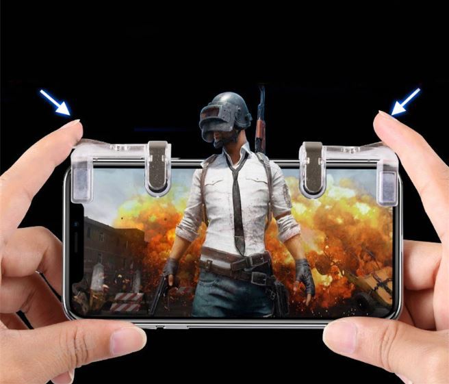 PUBG Mobile Game Trigger Button Metal Transparent Controll