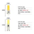 led g9 lamp g4 led bulb 12V 220V Dimmable bulb 2835 SMD 3W 6W 9w g4 g9 led COB LED Lighting replace Halogen Spotlight Chandelier.