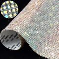 24*40CM Crystal Rhinestones Sticker DIY Car Decoration Sticker Self-Adhesive Glitter Gem Stickers for Arts Crafts DIY Event Decor. 