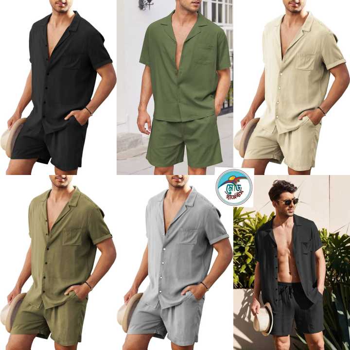 Men's Shirt and Short pant Casual Style Summer Wear