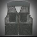Vest Summer Thin Quick-Drying Working Waistcoat Ultra-Thin Men's Waistcoat40to50Multi-Year-Old Pocket Vest Jacket. 