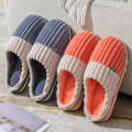 Tiktok cotton of the same style women in autumn and winter, indoor home warmth, moon shoes, net red lovers, plush slippers for men. 
