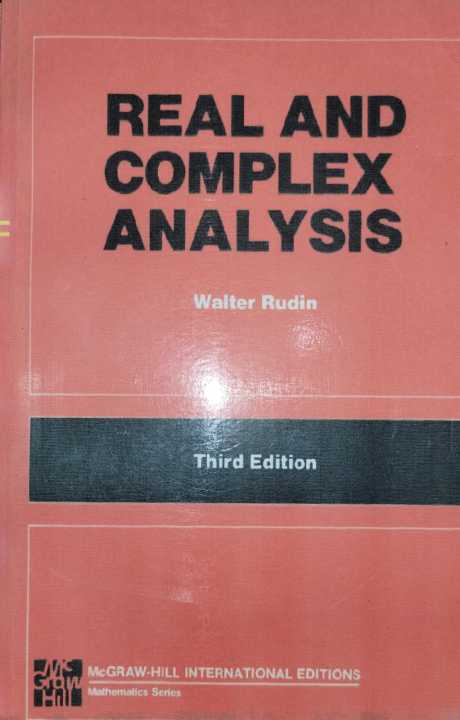 REAL & COMPLEX ANALYSIS 第三版 WALTER RUDIN Buy REAL & COMPLEX ANALYSIS 3E (5P) (Int'l Ed) (TMHE IE