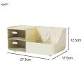 Desktop Organizer Accessories Stationery Holder with Drawer Storage Shelf.
