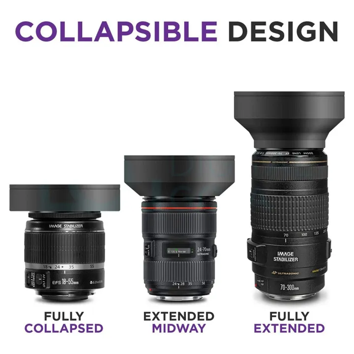 Collapsible%20Rubber%20Lens%20Hood%2049/52/55/58/62/67/72/77MM%20for%20Canon%20Nikon%20Sony%20DSLR%20Camera%20Lens%20with%20Filter%20Thread%20-%20Image%202