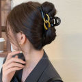 Frosted Wave Clip Large Maillard Hair Clip Women's 2024 New Style Shark Clip Hair Accessories for the Back of the Head.