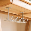 Hanging Wire Storage Rack Cable Management Tray Under Desk Wire Cord Power Strip Adapter Organizer Home Kitchen Basket Holder. 