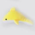 Fashion Dolphin Plush Dolls Key Chains Ring Woman Bag Charms Keychain Faux Rex Rabbit Fur Pompom Toy Car Keyring Party Trinket.