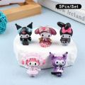 Kuromi Figure Hello Kitty Sanrio Cartoon My Melody Figurines PVC Dolls Model Cake Decoration Ornaments. 