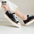 Senma Canvas Shoes Men's Summer Breathable Thin Trendy All-Match Low Top Black White Sneakers Couple Casual Shoes Women. 