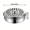 1PC Mosquito Repellent Box Hollow Design Practical High-Temperature Resistant Holder Stainless-Steel Mosquito Coil Tray for Home. 