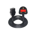 US 3 Flat Pins to C19 250V 16A 1.8m Online UPS Power Cable. 