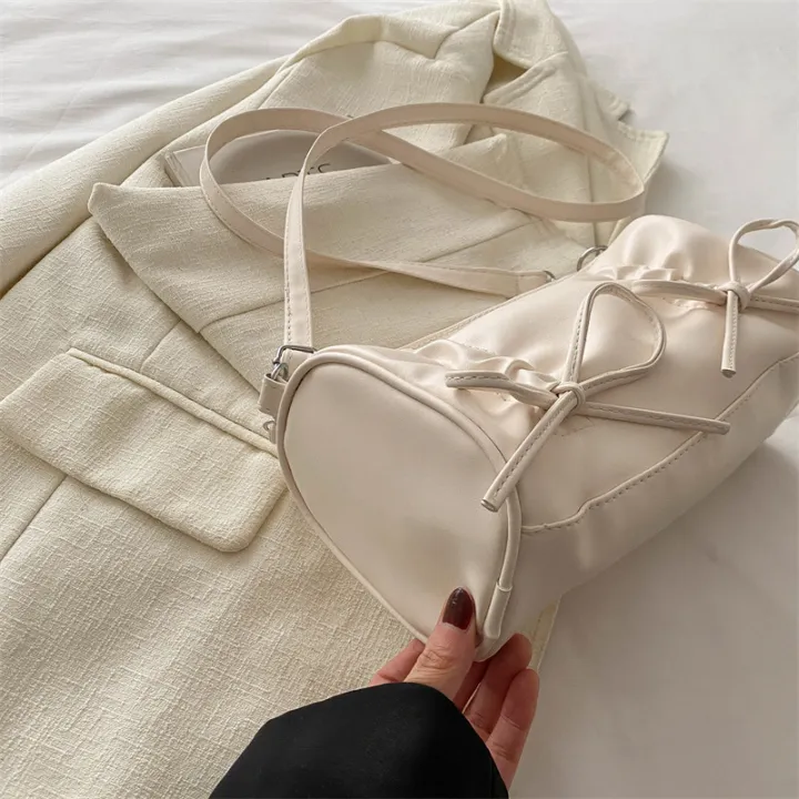 Sweet%20Bow%20Pillow%20Bag%20Women's%20Spring%20Summer%202024%20New%20Trendy%20Fashion%20Crossbody%20Bag%20Versatile%20One%20Shoulder%20Armpit%20Bag%20-%20Image%202