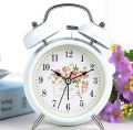 Black Metal Alarm Clock Twin Bell Table Clock Loud Alarm Clock For Home Office.