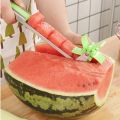 NEW Watermelon Cutter Multi Melon Slicer Cutting Machine Stainless Steel Windmill Fruit Household Artifact Kitchen Tool-Silver.