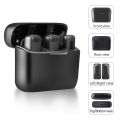 SH 20M Lavalier Microphone Portable Wireless Transmitter and Receiver Clip Lable Audio Video Mic with Type-C Lightning.