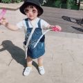 Summer Baby Girl Jeans Skirts Suspender Kids Denim Skirt Casual Toddler Jumper Skirt Fashion Infant Clothes for Girls 0-5years. 