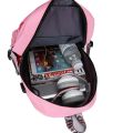 Woman Usb Charging School Bag Anti-theft Teenager School Bags For Girls School Backpack Mochila Infantil Escolar Bookbag Canvas. 
