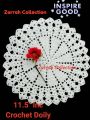 Unique Design, Crochet Doily Plate mat Round 11"+Inc and more Attractive Useful.