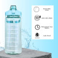 Time Marked Water Bottle BP2L Free Water Bottle with Straw Large Volume Sports A Portable Water Bottle. 