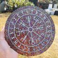 Rune Mold for Resin, Viking Divination Runes Resin Mold, Large Viking Rune Compass Silicone Mold, Runes Dice Mold. 
