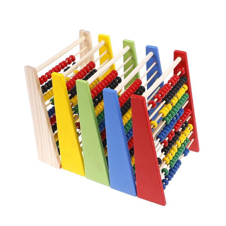 1 Pcs Intelligence Development Wooden Abacus for Kids Mathematics for 3-6 Year Olds