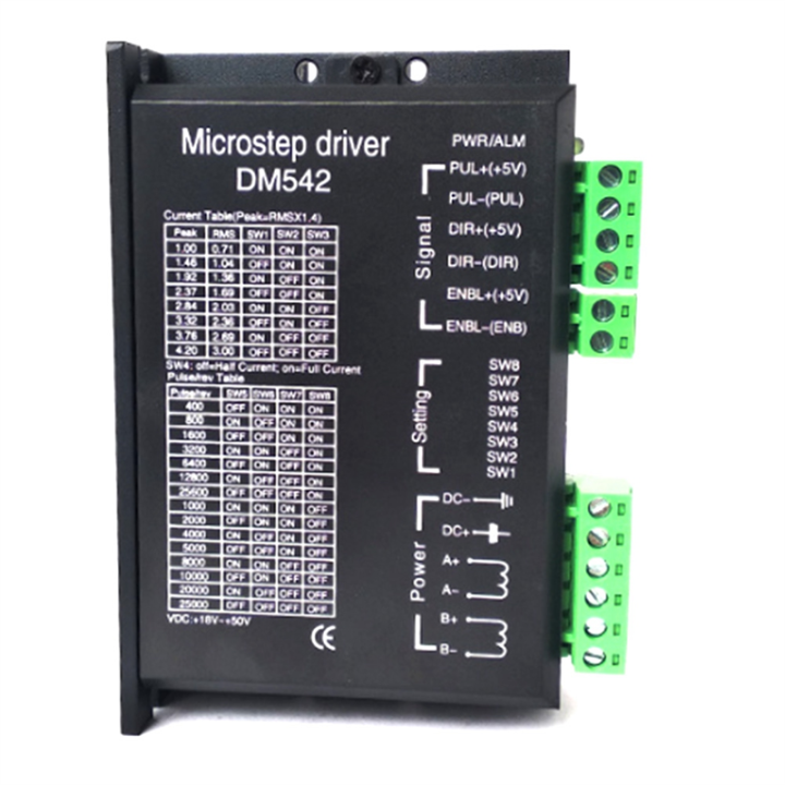 DM542 Motor Driver CNC Digital Microstep Driver Stepper Motor ...