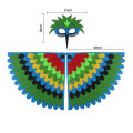Good night Children Owl Wings Costume Animals Peacock Felt Cloak with Mask for Kids Boys Girls Stage Performance Halloween Party Cape.