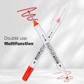 20mm Long Nib Markers Waterproof Bathroom Woodworking Construction Marker Double Headed Deep Hole Marker Pen Quick Drying Metal Perforating Pen Writing Tools. 