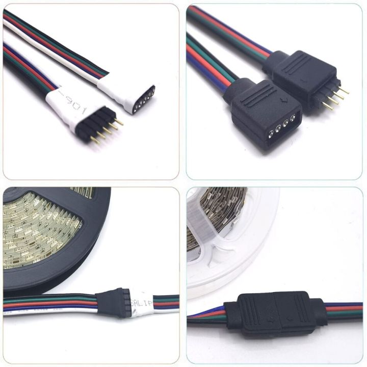 4pin%205pin%206pin%20Male%20Female%20strip%20to%20controller%20Adapter%20Cable%20Wire%20for%205050%203528%20SMD%20RGB%20RGBW%20RGB+CCT%20LED%20Strip%20light%205pcs%20-%20Image%204