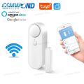 Tuya WiFi Door Window Sensor Independent Open/Close Door Detector Sound Alarm Smart Home Wireless Security Burglar Alarm. 