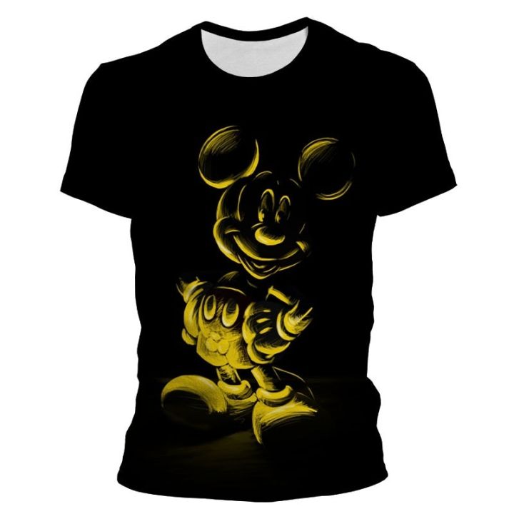 Disney%20Mickey%20Mouse%20Mickey%20Cartoon%203D%20Printing%20Harajuku%20Style%20Men's%20T-shirt%20Men's%20Oversized%20T-shirt%20Loose%20Ton%20Children's%20T-shirt%20-%20Image%204